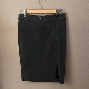 Gray Pencil Skirt